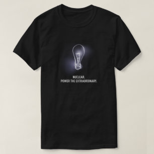 Camiseta Nuclear. Pnha o t-shirt dos homens extraordinários