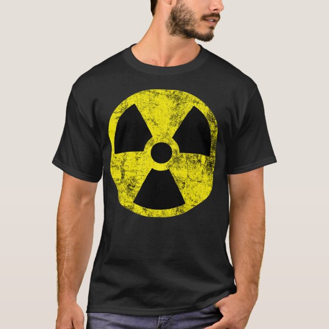 Camiseta Nuclear Radiation Hazard Warning Fallout Symbol Si (Frente)