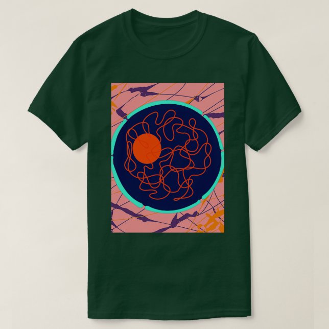 Camiseta núcleo das células animais (Frente do Design)