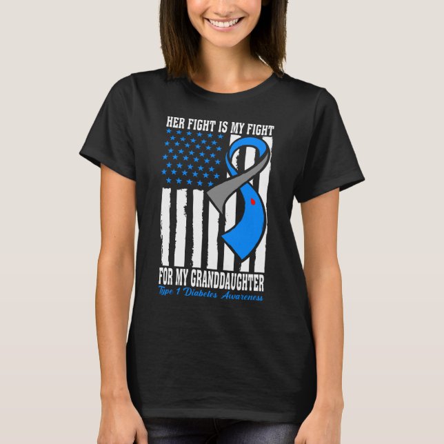 Camiseta Núcleo de Sensibilização para a Diabetes Tipo 1 da (Frente)