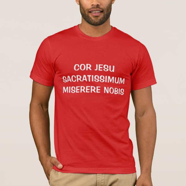CAMISETA NÚCLEO JESU SACRATISSIMUM MISERERE NOBIS CAMISIA (Frente)
