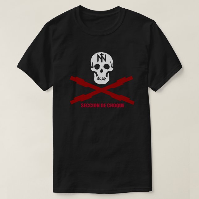 Camiseta NÚCLEO NACIONAL A Seção de Choque (Frente do Design)