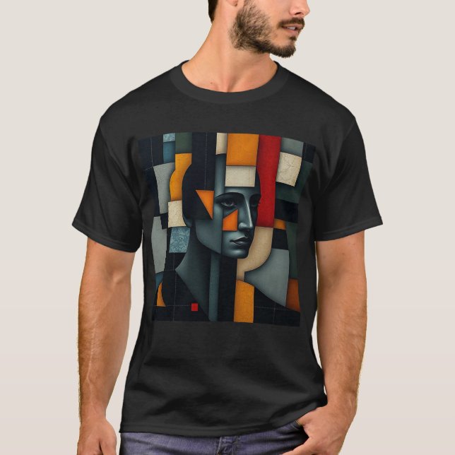 Camiseta NUES Cubist Abstract 3 (Frente)