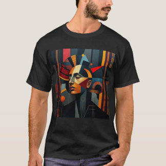 Camiseta NUES Cubist Tartan Abstract 2