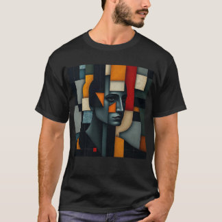 Camiseta NUES Cubista Abstrato 3