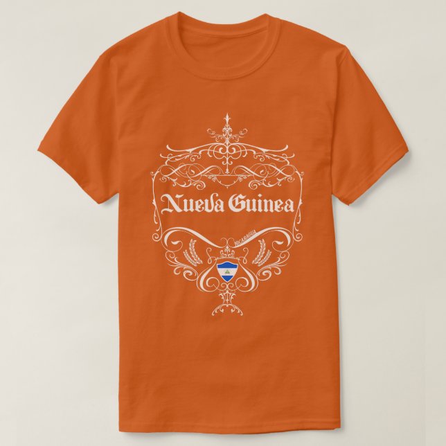 Camiseta Nueva Guiné Vintage design 3 (Frente do Design)