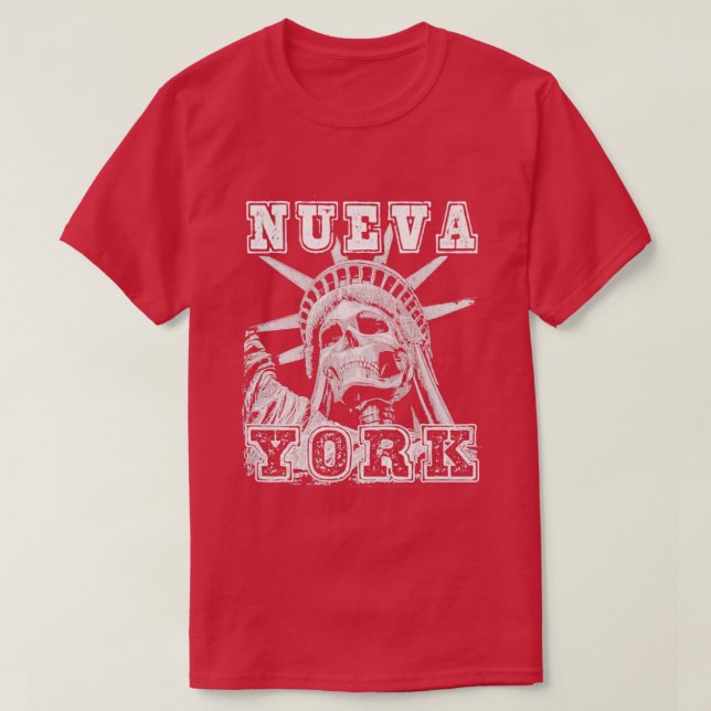 Camiseta Nueva York, Estátua Espanhola De Nova York De Libe (Frente do Design)