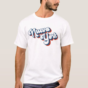 Camiseta Nueva York Retro Vintage Latino Hispânico Spanglis