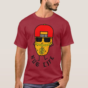 Camiseta Nug Life Chicken Nugget Comida Lover Gangster
