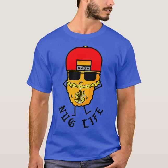 Camiseta Nug Life Chicken Nugget Comida Lover Gift_2 (Frente)