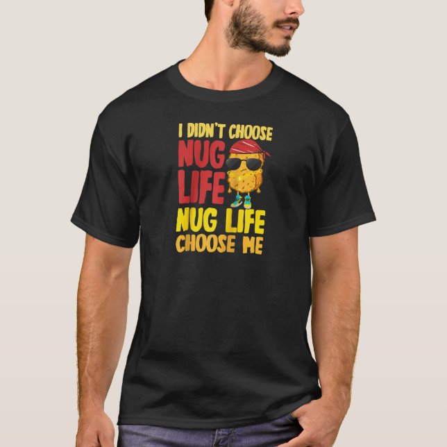 Camiseta Nug Life Chicken Nugget Raglan (Frente)