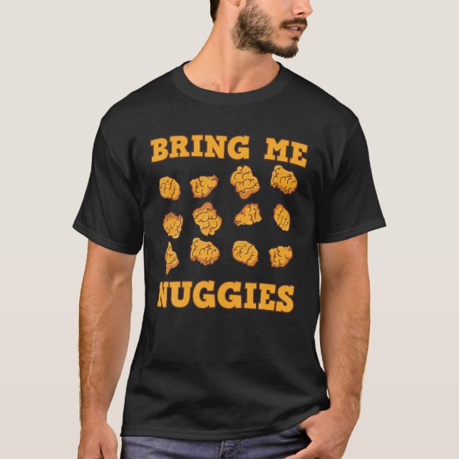 Camiseta Nuggen Chicken Nugget Fans Nug Comem Fast Comida L (Frente)