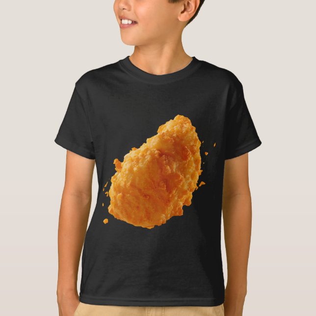 Camiseta Nugget de Frango Crocante Comida Divertida Tenders (Frente)
