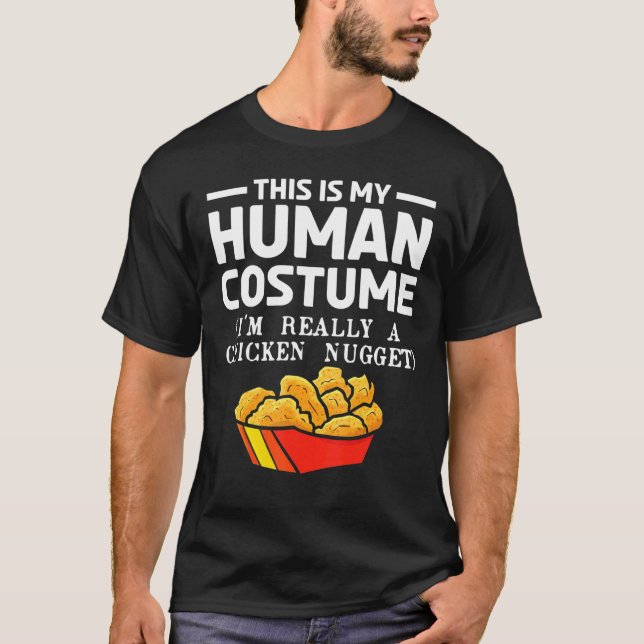 Camiseta Nugget de Frango Desagradável de Comida Rápida Foo (Frente)