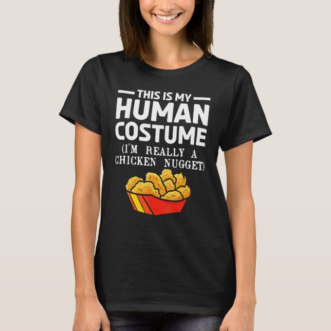 Camiseta Nugget de Frango Desagradável de Comida Rápida Foo (Frente)