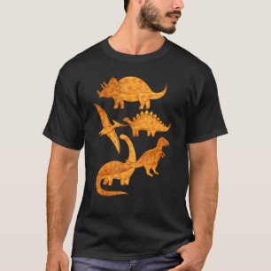 Camiseta Nugget de Frango Dino Formato de Dinossauro Engraç
