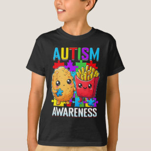 Camiseta Nugget De Frango E Batata Frita Conscientização Do
