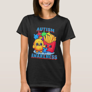 Camiseta Nugget De Frango E Batata Frita Conscientização Do