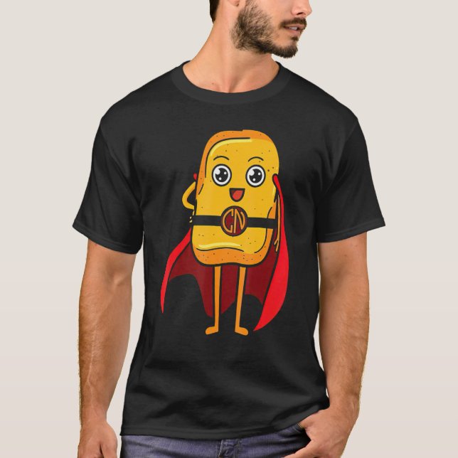 Camiseta Nugget de Frango Eu Amo Nugget de Frango Frito Fas (Frente)