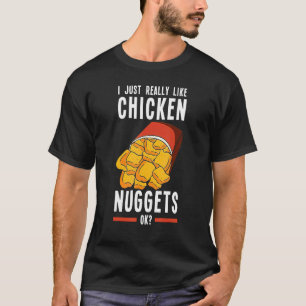 Camiseta Nugget de Frango Eu Amo Nugget de Frango Frito Fas