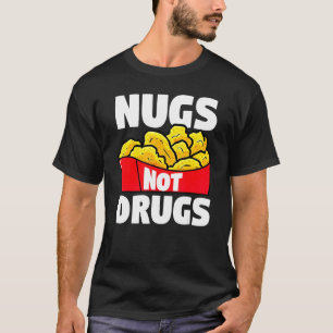 Camiseta Nugget de Frango Nugs Não Drogas Frango Frito Fast