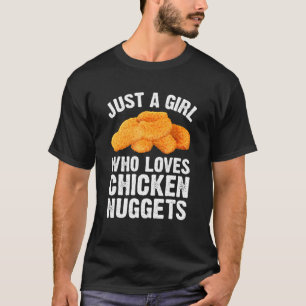 Camiseta Nugget de Frango Para Meninas Mulheres Nuggets