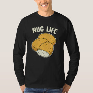 Camiseta Nugget Life Chickens Mulheres Homens Crianças