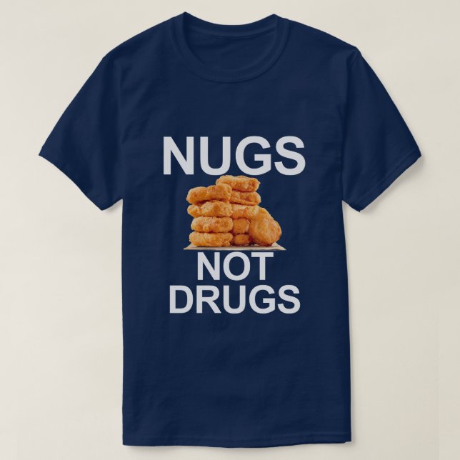 CAMISETA NUGGET, NÃO FÁRMACOS (Frente do Design)