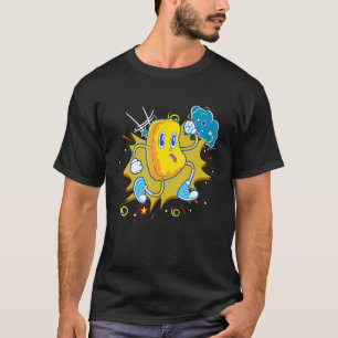 Camiseta Nuggets de frango com alimentos que executam nugge