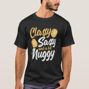Camiseta Nuggets de Frango Divertido Chique Sassy Nugget de