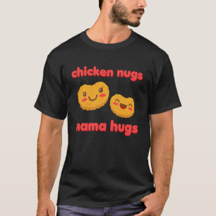 Camiseta Nuggets de Frango e Abraços da Mamãe Kawaii Nugget