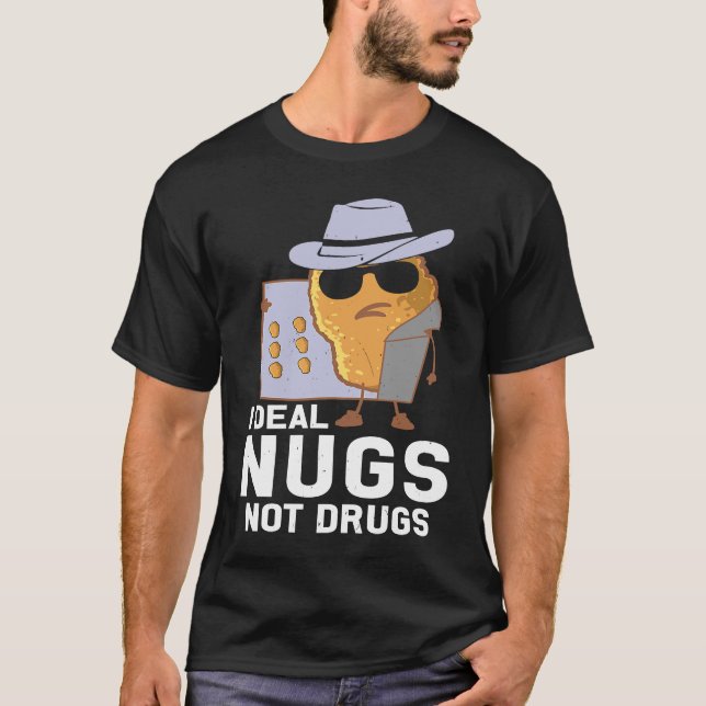 Camiseta Nuggets de Frango Eu Vendo Nugs Não Drogas (Frente)