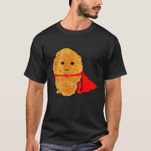 Camiseta Nuggets de Frango Super Herói Para Homens Mulheres