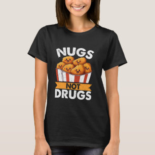 Camiseta Nuggets Engraçados Nugget Love Fast Comida Tendie