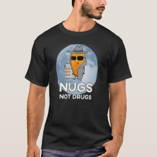 Camiseta Nuggets Engraçados - Nugs Não Drogas_2