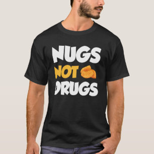 Camiseta Nuggets Não Drogas Frango Engraçado
