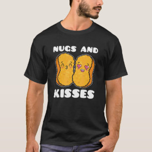 Camiseta Nugs And Kisses Nugget Nuggets de Frango Fast Foo
