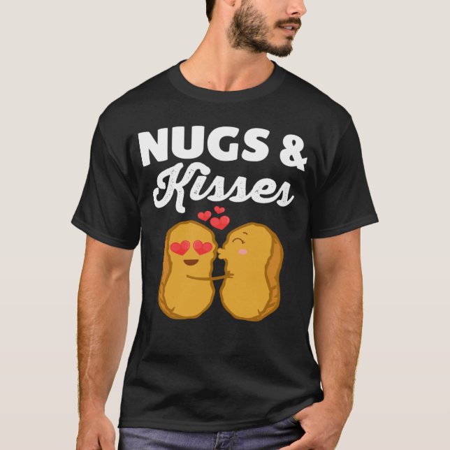 Camiseta Nugs E Kisses Nuggets Comida (Frente)