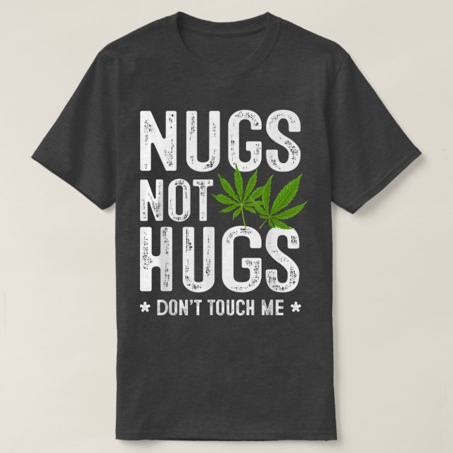 Camiseta Nugs não abraços não me tocam (Frente do Design)