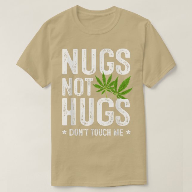 Camiseta Nugs não abraços não me tocam T-Shirt (Frente do Design)