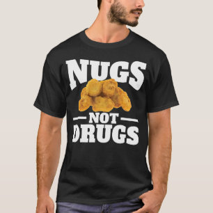 Camiseta Nugs Não Drogas Frango Engraçado