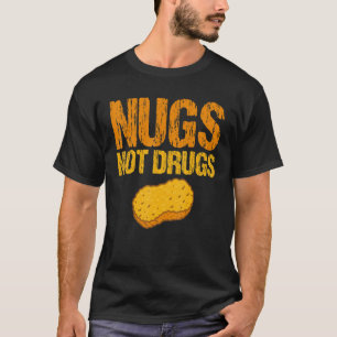 Camiseta Nugs Não Drogas Galinhas Nuggets Roupa Vintage 1