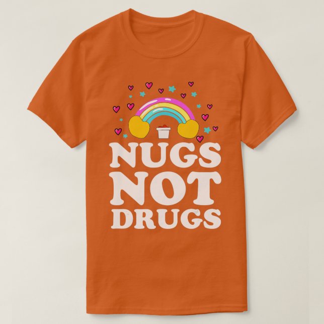 Camiseta Nugs Não Drogas Nugget (Frente do Design)