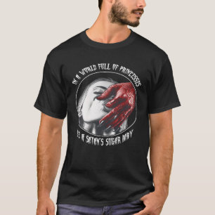 Camiseta Num Cheio mundial de princesas, ser uma Satã de aç