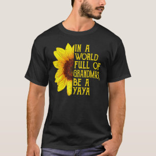Camiseta Num Cheio Mundial, Vovô Seja Um Yaya Madre Dia