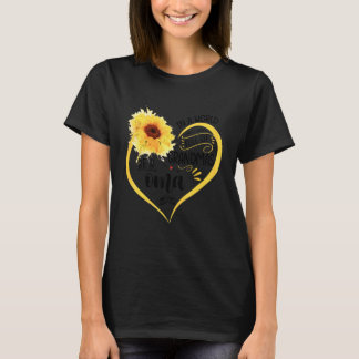 Camiseta Num Mundo Cheio De Avós Seja Uma Oma Sunshine  