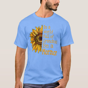 Camiseta Num Mundo De Avós Seja Uma Mormor Dinamarquesa Sue