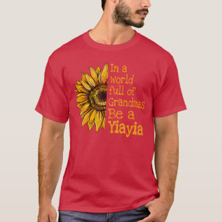 Camiseta Num Mundo De Avós Seja Uma Yiayia Grécia Grego Gr
