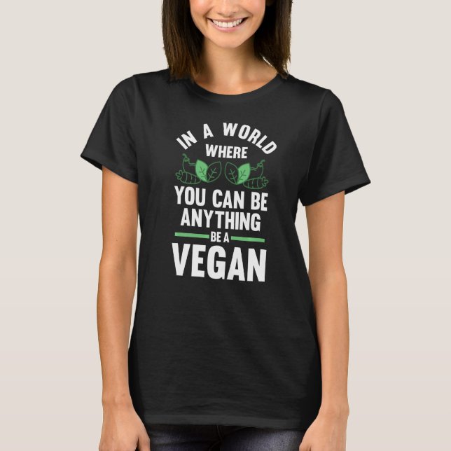 Camiseta Num Mundo Onde Vegan Vegan Vegans (Frente)