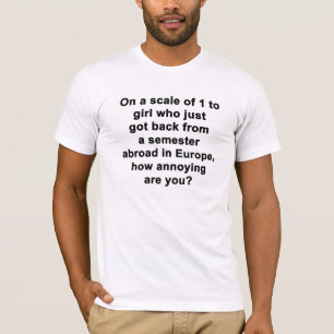 Camiseta Numa escala de 1 a…